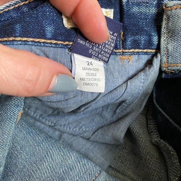 MADEWELL Sz 24 Denim Whiskered Straight Leg - Picture 7 of 7
